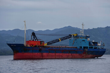 cargo ship in the port