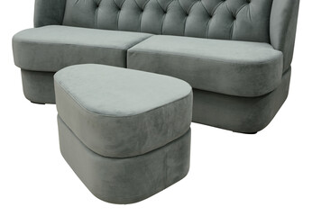 Pouf isolated on white background. Including clipping path