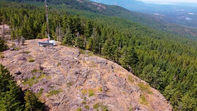 Rocky bluff on Wesley Ridge Vancouver Island, Canada