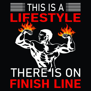 Fitness t-shirt design