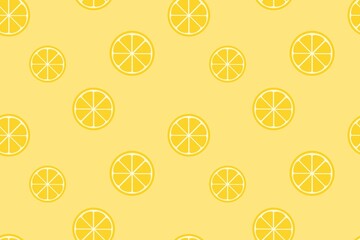 Lemon Seamless Pattern Yellow Design