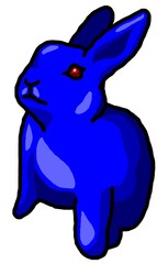 the colorful little rabits. 