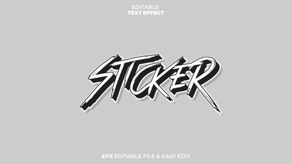 Sticker Cadas Editable Text Effect