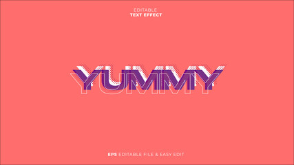Yummy Editable Text Effects