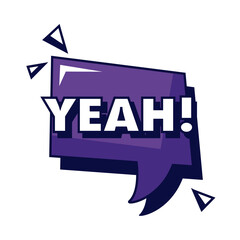 yeah expression pop art