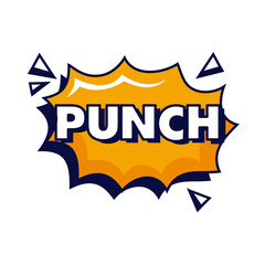 punch expression pop art