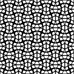 Vector seamless black and white geometric pattern.