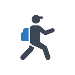 Traveler icon vector graphic