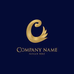 C alphabet logo gradient