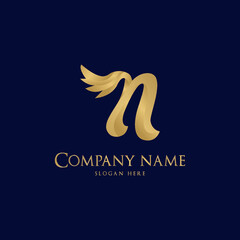 N alphabet logo gradient