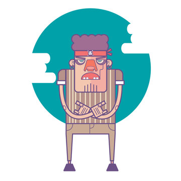 recommend clip art: Flat Curly Hair Pirates