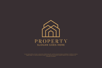 Home Property Illustration Logo Template