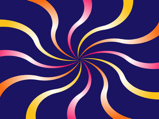 Sunburst abstract gradient ribbon backround vector illustration