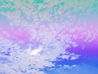sky and clouds background with pastel colors