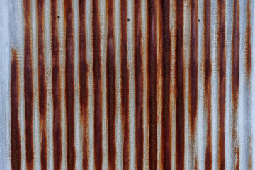 錆びた金属の壁