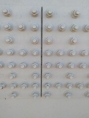 Metal bolt isolated on white background