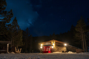 Andorra ski resort at night