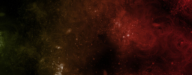 abstract space, colorful nebula, stars and sky