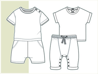 Sketch of baby clothes