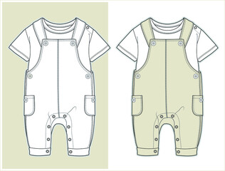 Sketch of baby clothes