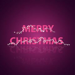 merry  Christmas lights isolated realistic elements vector illustration 