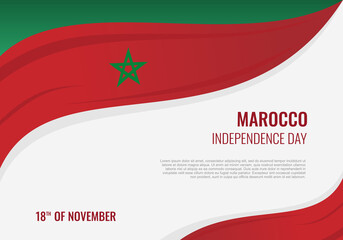 Morocco Independence day background for national celebration.