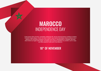 Morocco Independence day background for national celebration.