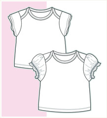 Sketch of baby clothes