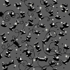 Background seamless texture with a three-dimensional effect. Graphic, contrasting black and white Candies. Template for tumblers, postcards and banners, key chains, Scrapbooking. Abstract sublimation.