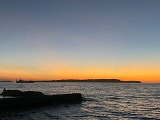 Fototapeta premium sunset over the sea