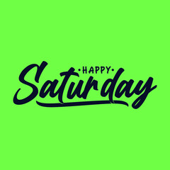 Saturday Vector Illustration - inspirational lettering design for posters, flyers, t-shirts, cards, invitations, stickers, banners. 