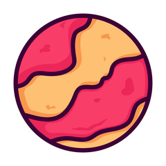 Lanyard vector icon in flat style isolated on white background. Vector illustration in line art. Colorful vector