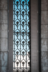 Wrought iron window