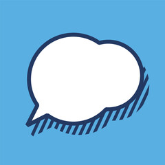 Chat message bubble vector illustration