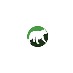 bear logo vector template abstract