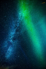 background with stars and auroras