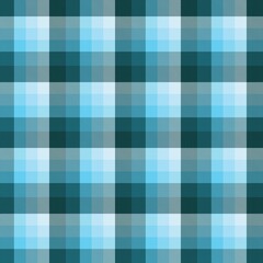 Blue Ombre Plaid textured Seamless Pattern