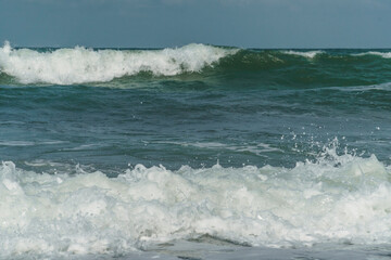 waves on the shore