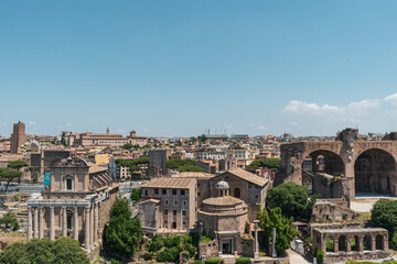 Obraz na płótnie Canvas view of the city Rome