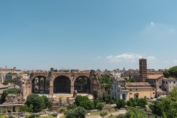 Fototapeta na wymiar view of the city Rome