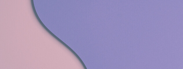 Rose pastel abstrait créatif, violet, couleurs très peri forme géométrique papier composition fond bannière, vue de dessus