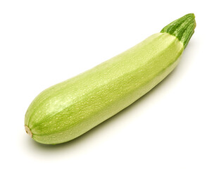 Studio shot of zucchini marrow isolated on white background