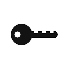Simple key design, Outline style icon