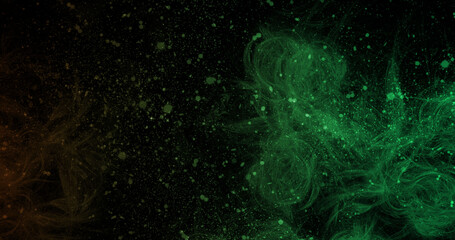 abstract space, colorful nebula, stars and sky