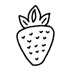 Hand Drawing Doodle Strawberry 2