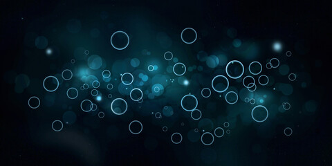 Niebieskie tło bubble bokeh