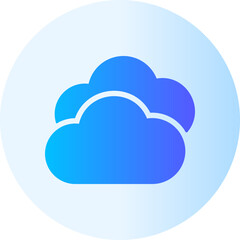 cloudy day gradient icon