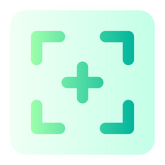 Obraz premium targeting gradient icon