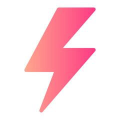 flash symbol gradient icon