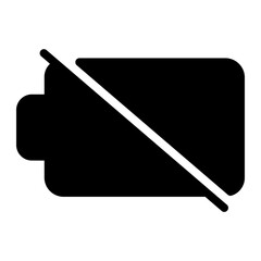 low battery glyph icon